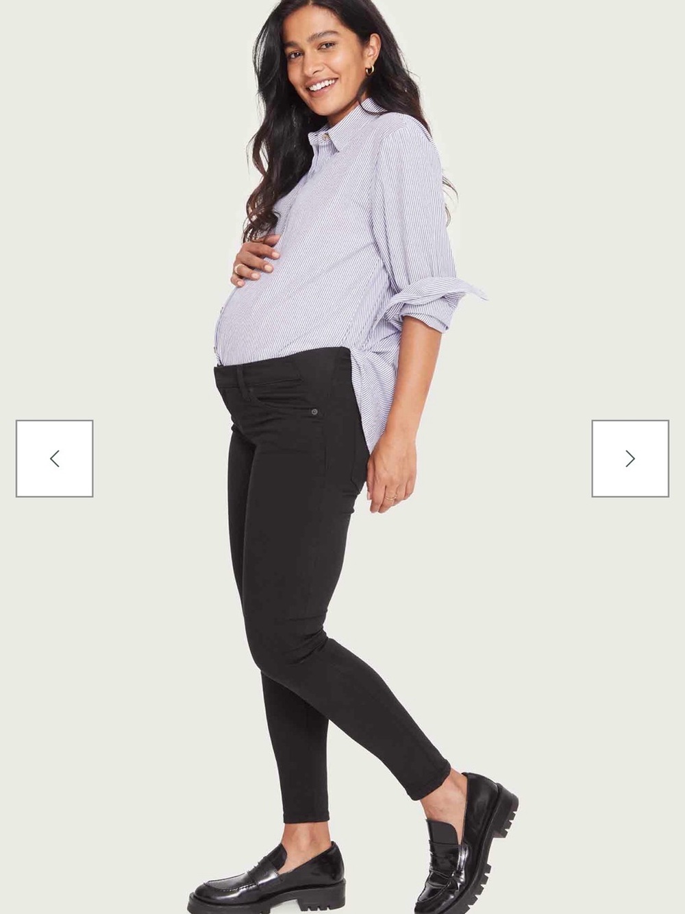 HATCH The Skinny Maternity Jean Black Under-Bump Skinny Size 30